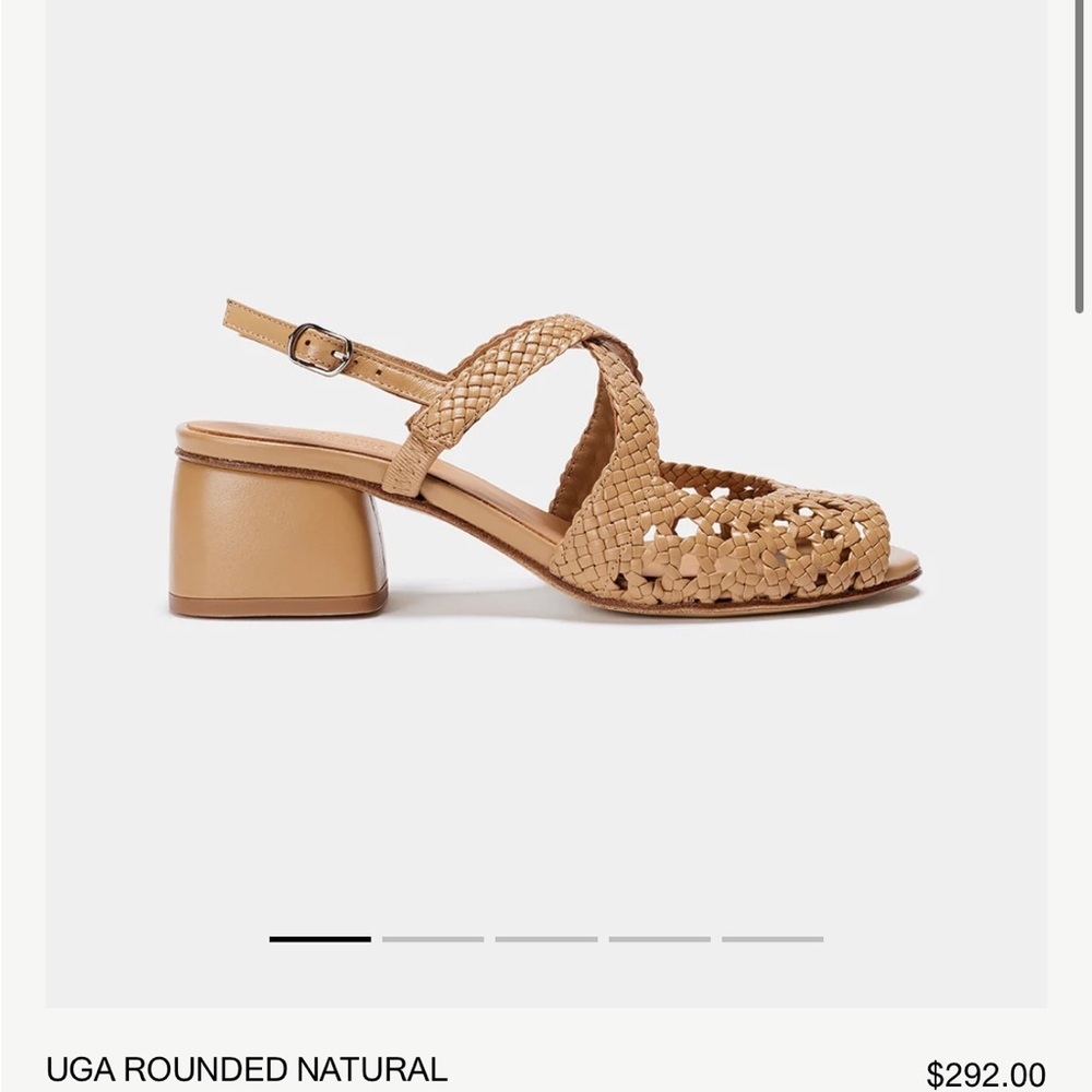 Rounded Natural Tan Heels